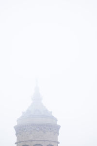 Temple against clear sky