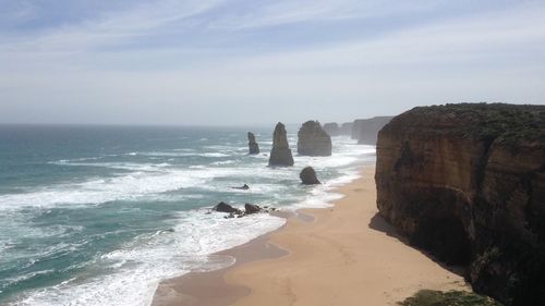 Scenic view of sea against sky