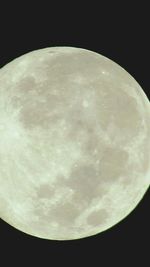 Close-up of moon against sky at night