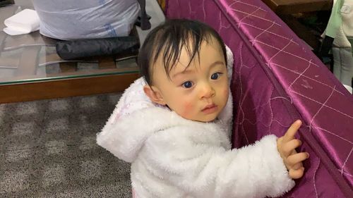 High angle portrait of cute girl