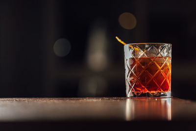 Close-up of drink on table