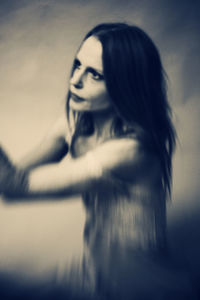 Portrait of young woman