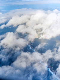 Low angle view of clouds in sky