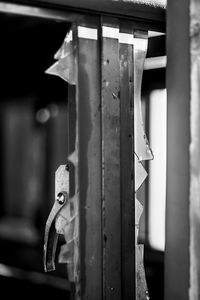 Close-up of an abandoned building