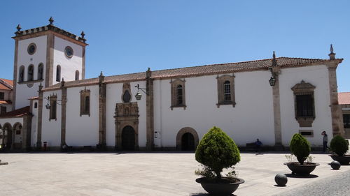 View of historic building against clear sky