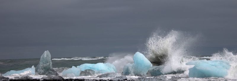 Panoramic view of sea against sky