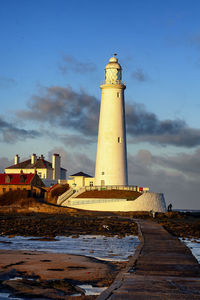 The lighthouse at whitley bay