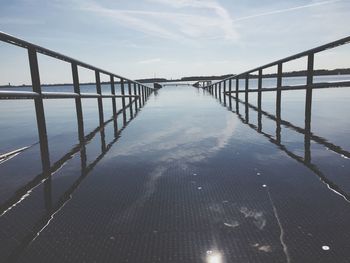 View of bridge over sea