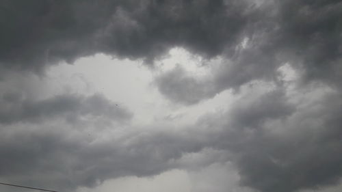 Low angle view of storm clouds in sky