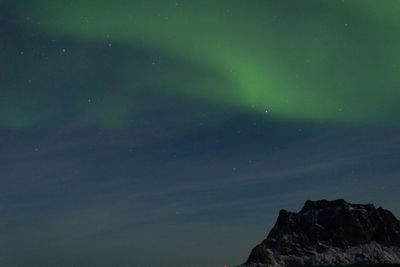 Low angle view of sky at night