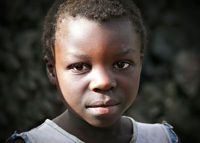 Close-up portrait of young woman