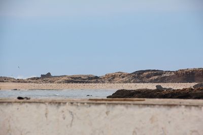 Scenic view of landscape against clear sky