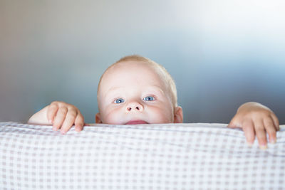 Portrait of cute baby boy