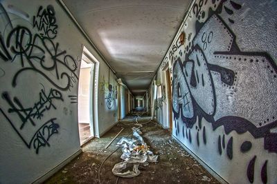 Graffiti on wall