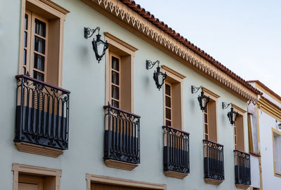 Low angle view of building against sky