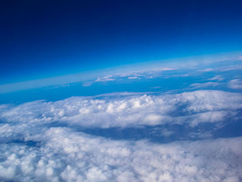Aerial view of cloudy sky