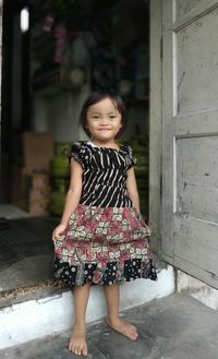 Smile little girl asian