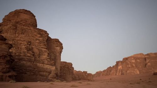 View of rock formations