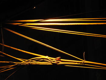 Light trails at night