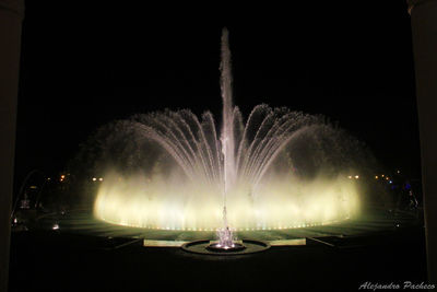 Fountain at night