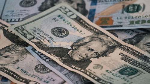 Close-up of painting on wall