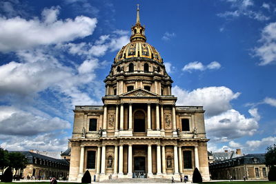 Low angle view of historic building against sky