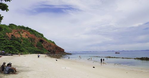 Group of people on beach