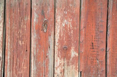 Full frame shot of weathered wooden door