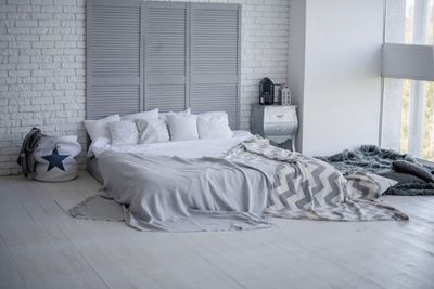 Interior of bedroom at home