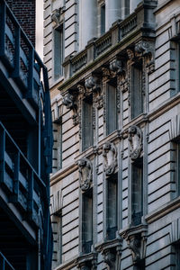 Low angle view of buildings in city