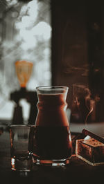 Close-up of drink on table