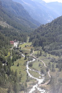 High angle view of landscape