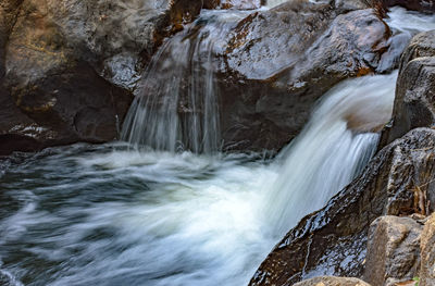 Scenic view of flowing wathers