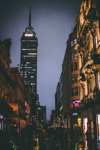 City buildings at night