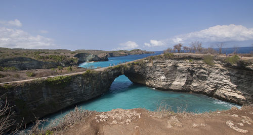 Scenic view of sea against sky