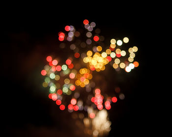 Defocused image of christmas lights