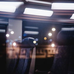 Blurred motion of train