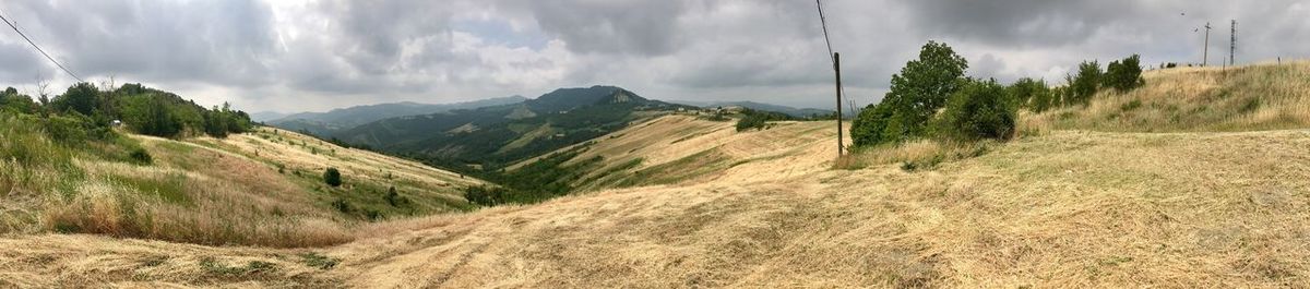 Panoramic view of landscape against sky