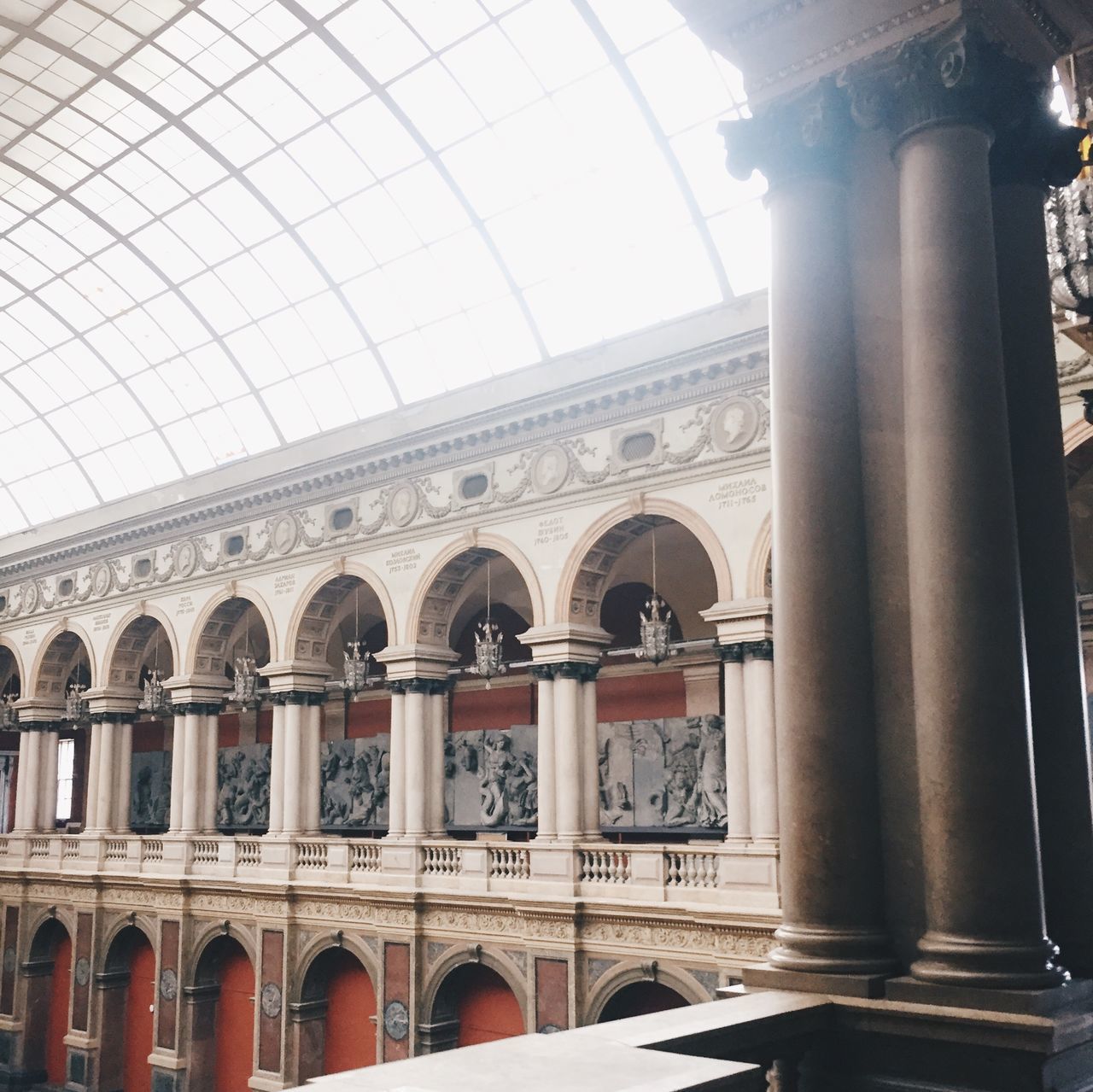 LOW ANGLE VIEW OF COLONNADE