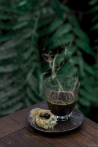 Close-up of drink on table