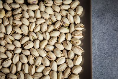 Directly above shot of pistachios