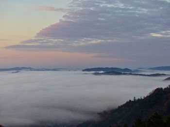 Scenic view of cloudscape during sunset