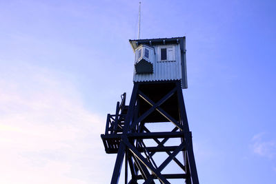 Low angle view of a watch tower against sky, dragør, denmark