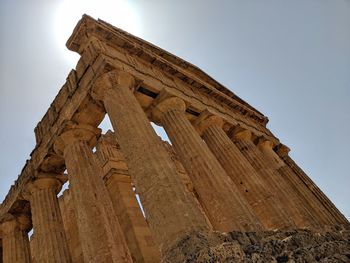 Low angle view of historical building against sky