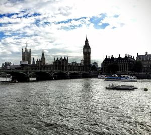 River with city in background