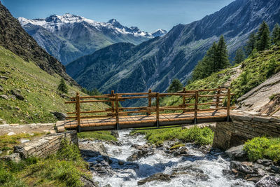 Scenic view of lake against mountains