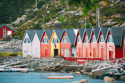 Boats in sea