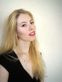 Close-up portrait of young woman