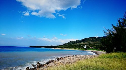 Scenic view of sea against sky