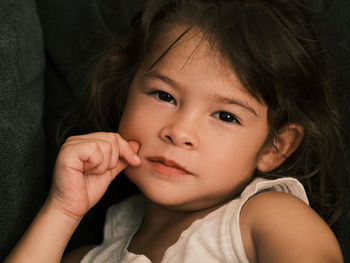 Close-up of young woman